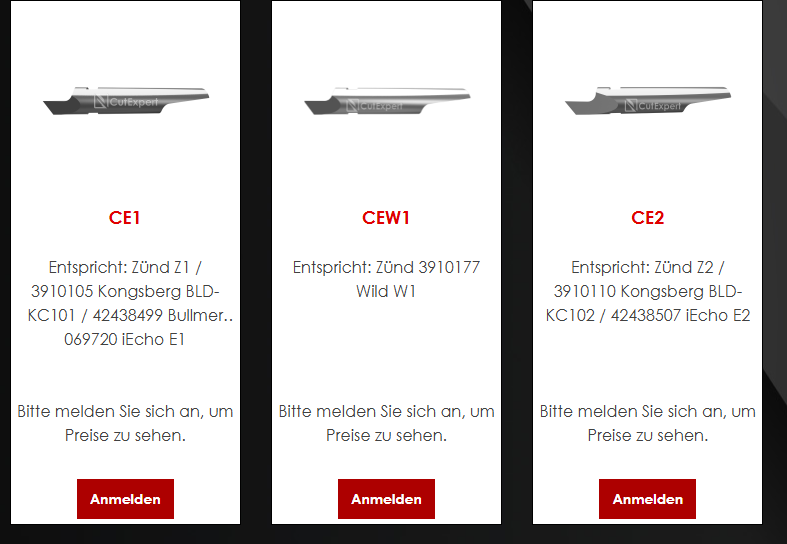 Shopware Produktliste mit ausgeblendeten Preisen und Anmelden-Button
